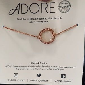 Adore Swarovski Crystal Rosegold Bracelet